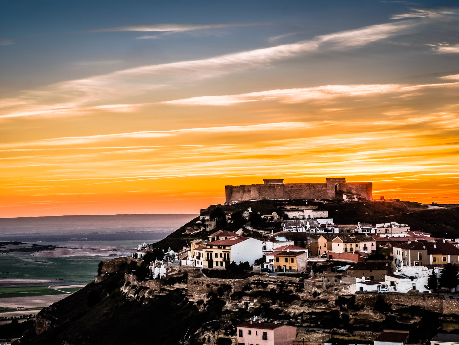 Sunset Over Chinchilla de Monte-Aragón