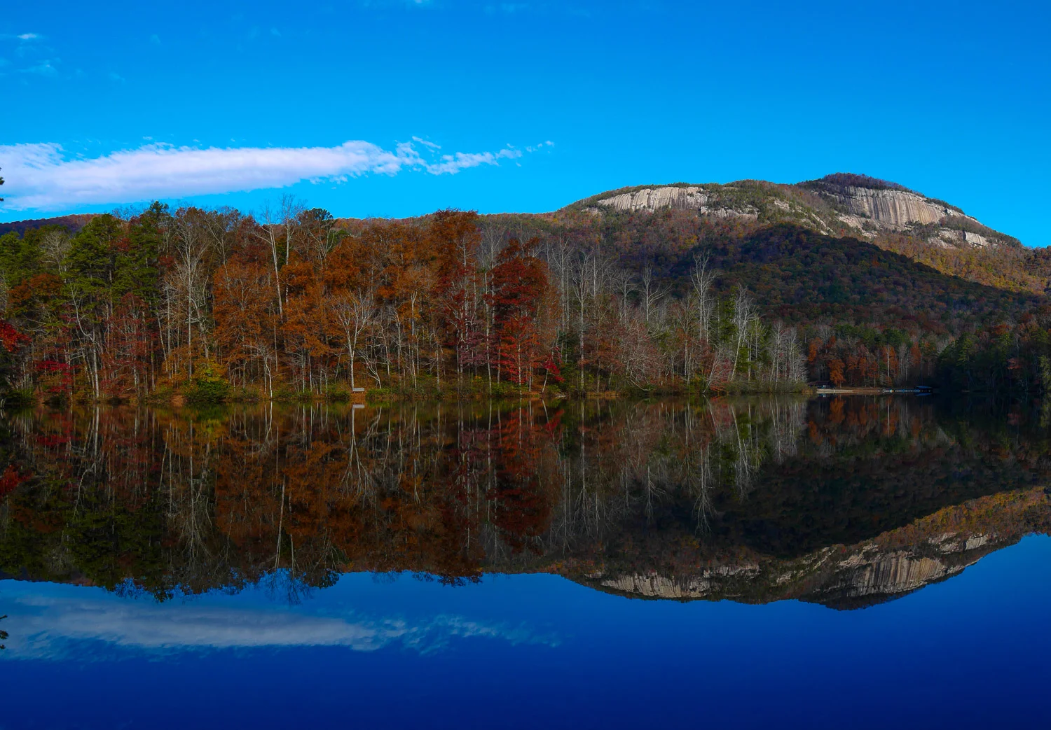 Table Rock Reflection at Pinnacle Lake