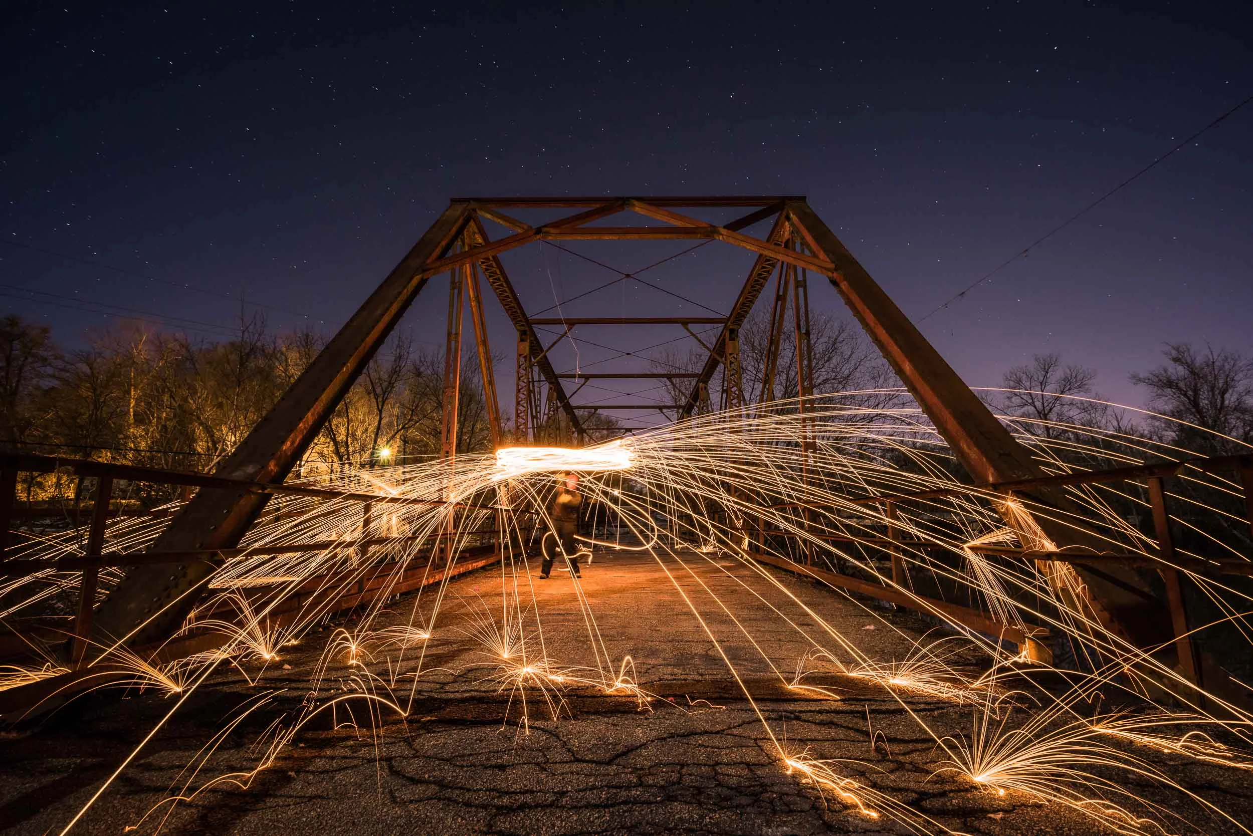 Two images blended together. 16mm, ISO 1600, f/6.3, 10 seconds.
