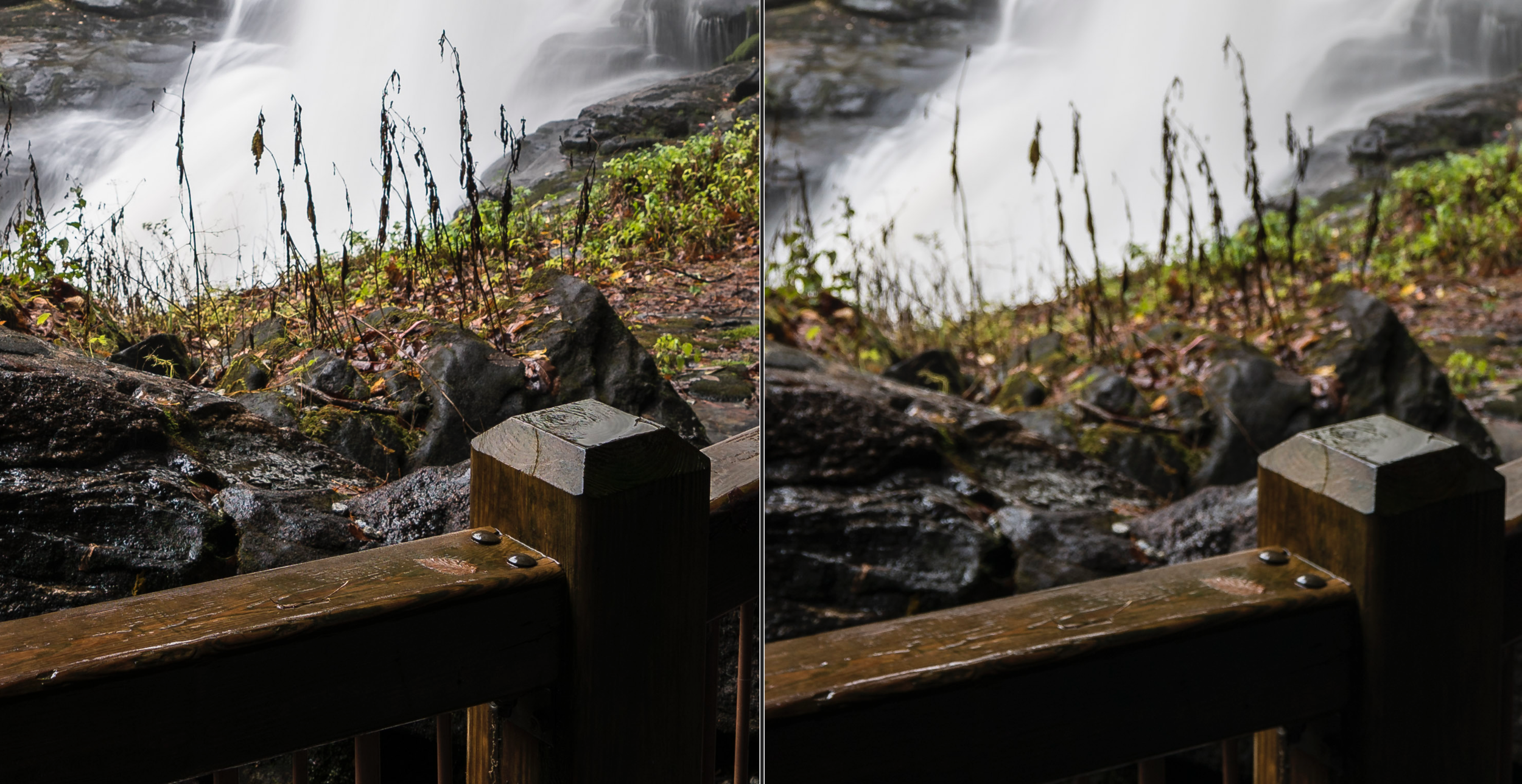 f/4, 100% crop, Sony 16-35 GM left, Sony 12-24 G right