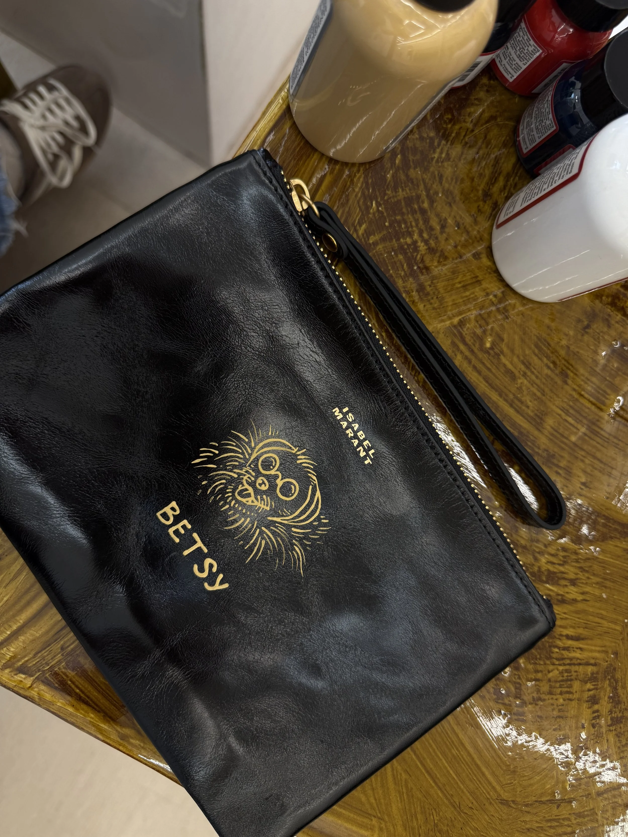 isabel-marant hand-painted purse