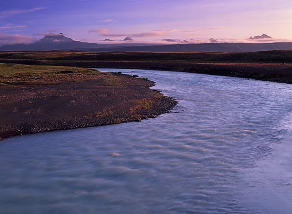 Name: A Glacier River. Camera: Hasselblad H1, Lens: Hasselblad HC 80mm, Film: Fuji Velvia 50, Filter: Lee ND 0.6, Exposure / Aperture: unrecorded.
