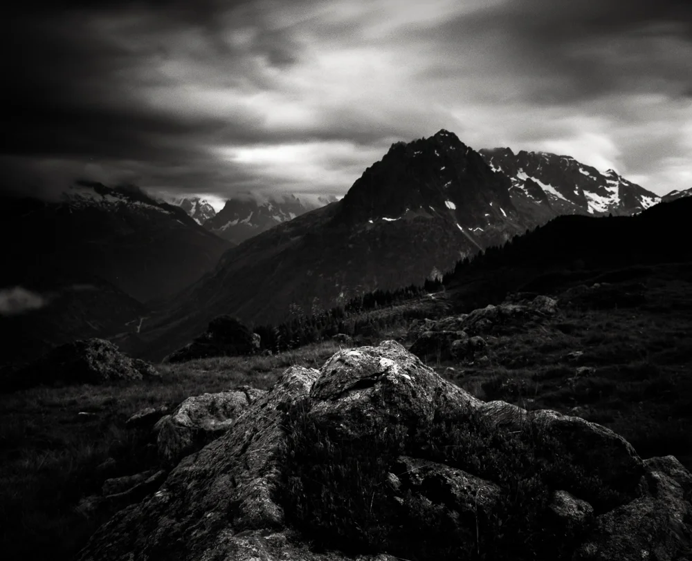 Title: Untitled, Camera: Mamiya RB 67 Pro S, Lens: Sekor 50 mm, Film: Kodak T-Max 100, Exposure: 120", f 16, Vallorcine, France, 2014
