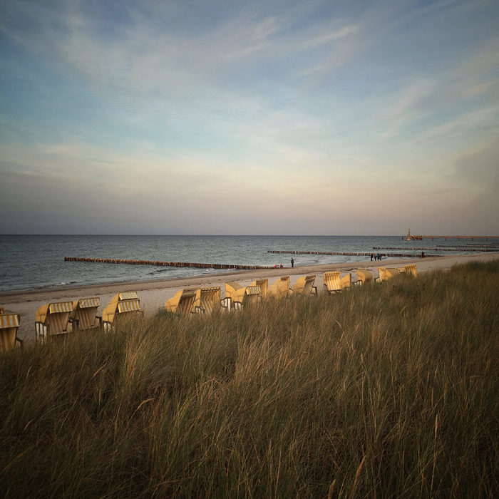 Cool chairs on cool beaches of East Germany.