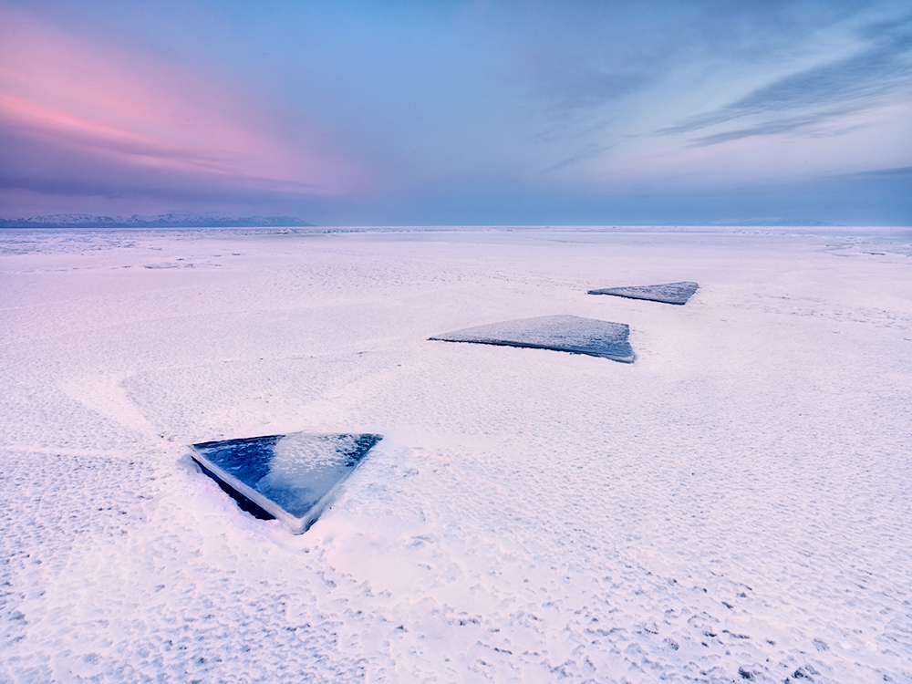  Evening at winter Lake Baikal, Russia 