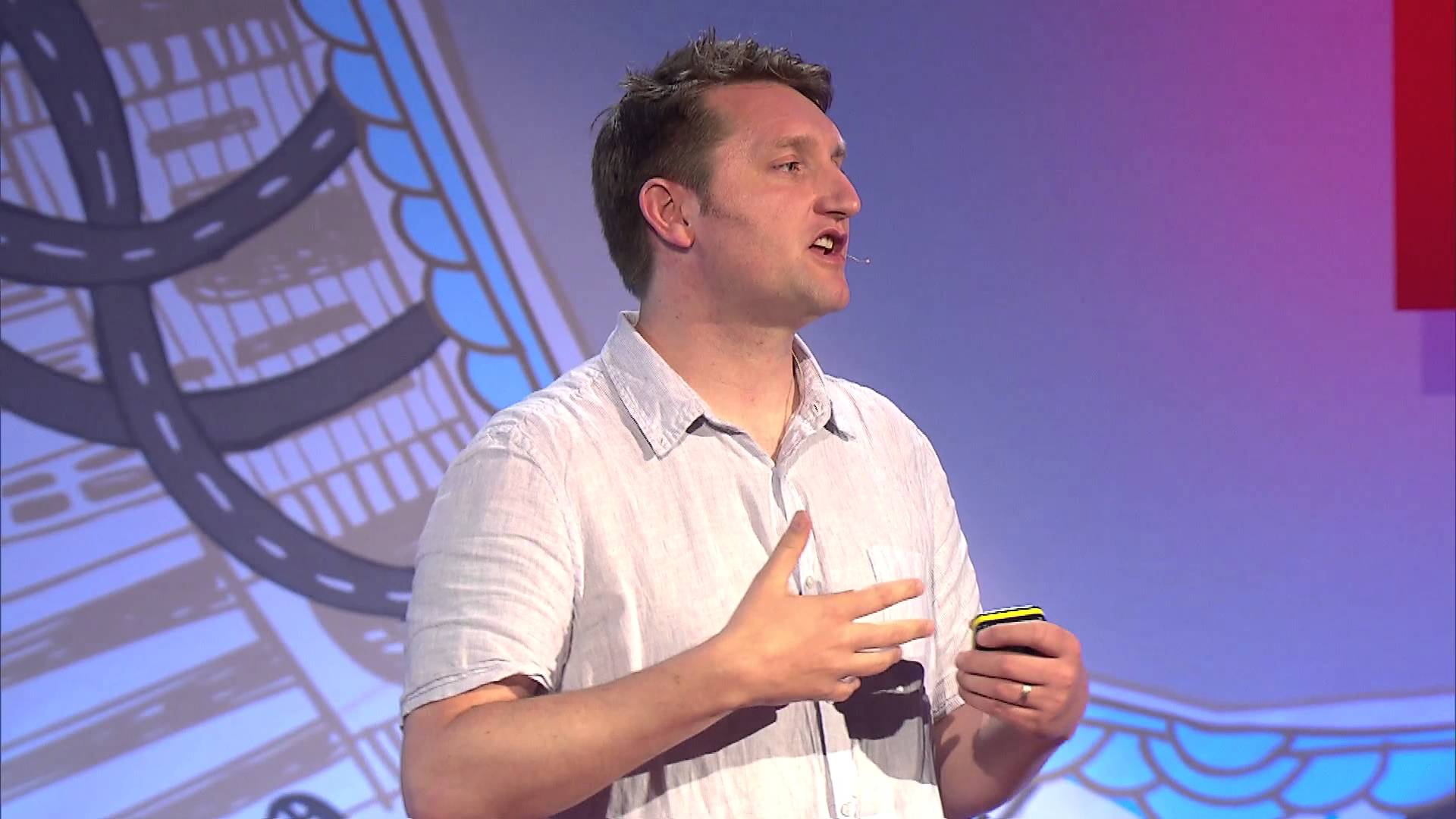Production Director Tomas Rawlings talking at TED X Houses of Parliament 2013