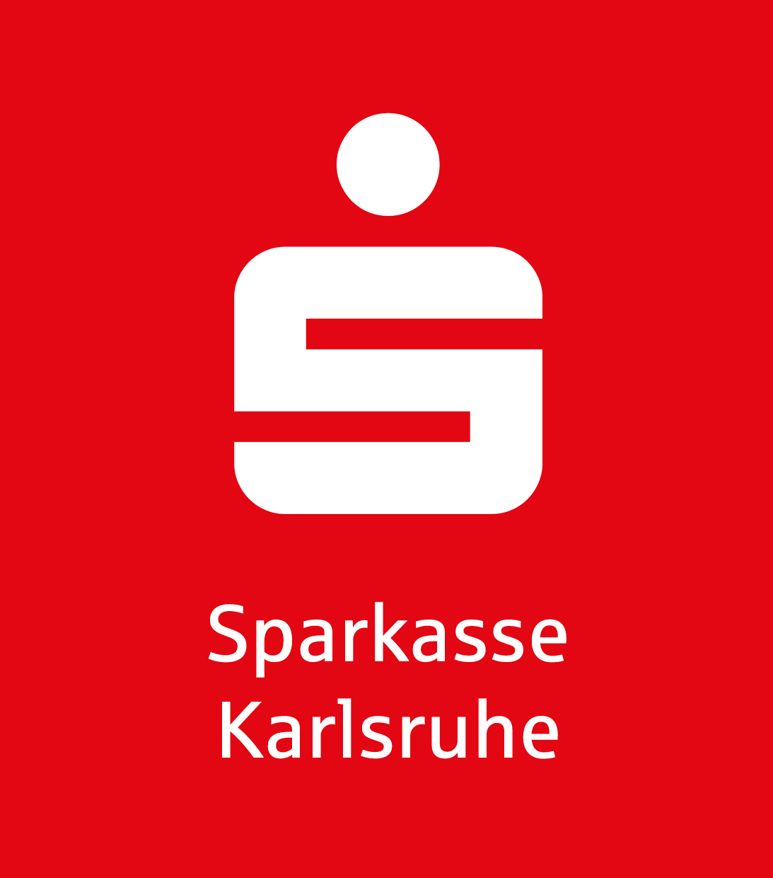 Sparkasse Karlsruhe Logo 2021 Negativ Rot.png