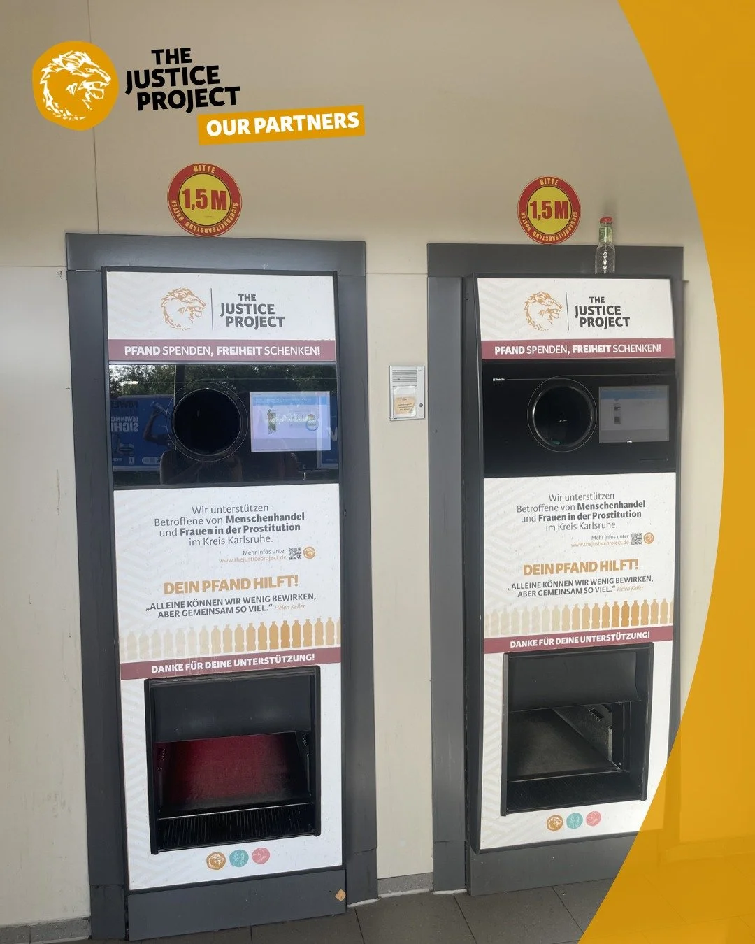 Pfand spenden, Freiheit schenken. 🧡

Bereits zum zweiten Mal unterst&uuml;tzt uns @edeka_kuhn_eggenstein &amp; @edeka_kuhn_leopoldshafen mit einer Pfandspendenaktion - und wir sind unglaublich dankbar f&uuml;r diese Partnerschaft und die M&ouml;glic