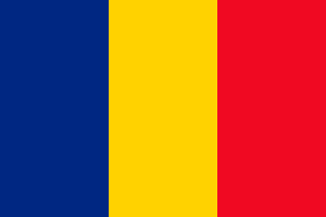 Flagge Belgiens mit vertikalen Streifen in Blau, Gelb und Rot.