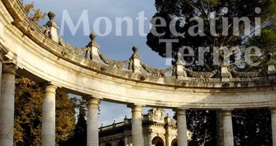 Montecatini Terme is located in the heart of northern Tuscany, between Lucca and Florence. It's a spa town, healing waters that gush from the earth are drunk, soaked in, and talked about.