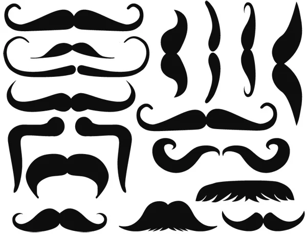 Moustache Decals for Glass, Ceramic or Enamel