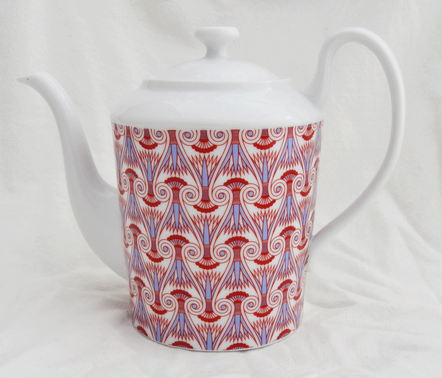 Porcelain Teapot with Ancient Egyptian Pattern