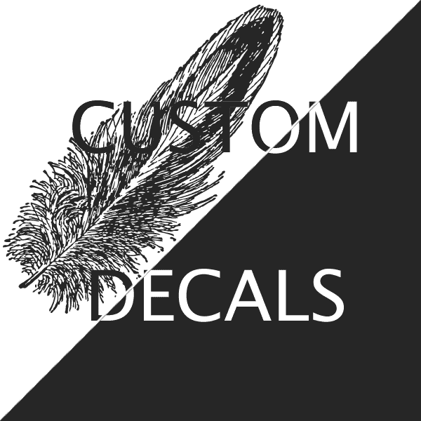 CUSTOM Silkscreen Black Decals for Ceramic, Glass, and Enamel — Ceramic