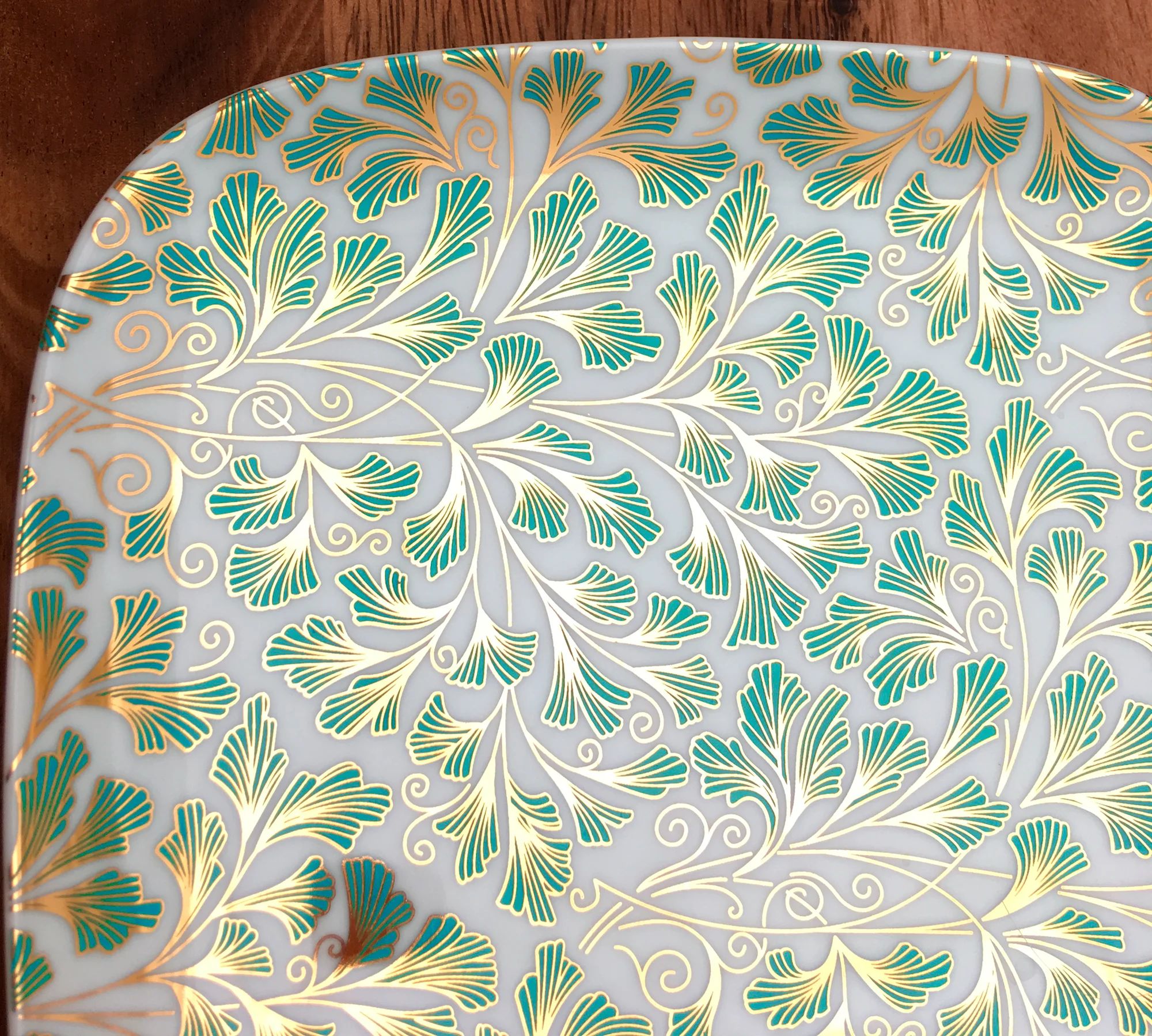 Two Color Fern Pattern -Ceramic Decal - Glass Decal - Enamel Decal - LEAD FREE & Food Safe