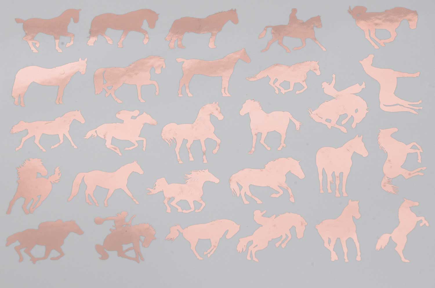 Horse Scenes 5"X7" Card Fused Glass Ceramic Decals 14CC329 
