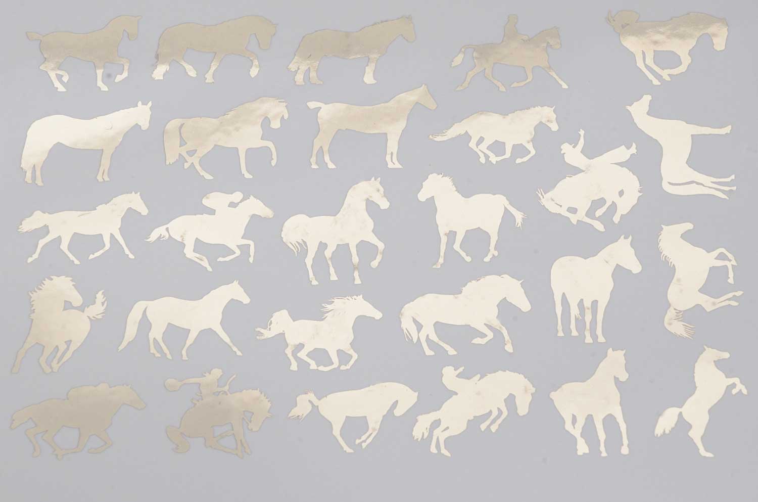 decal 1000mm x 200mm or 1220mm x 350mm HORSES graphic sticker 