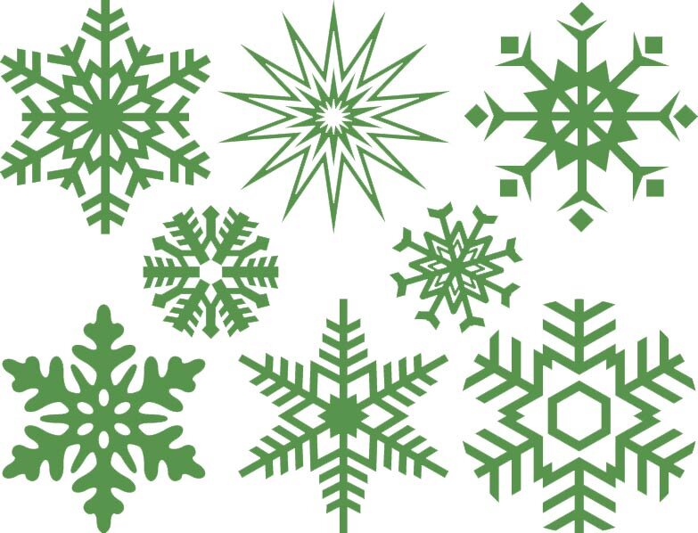 Glow in The Dark Snowflakes Decals Christmas Wall Stickers Window Clings  Blue Pack of 50 