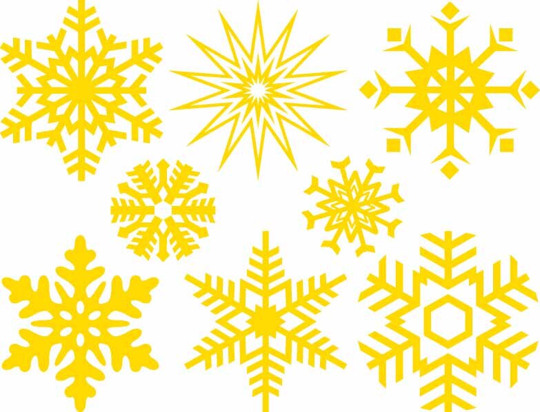 GLOW in the Dark Large Snowflake Decals for Glass, Ceramic or Enamel - Not  Food Safe — Ceramic Decals, Glass Fusing Decals