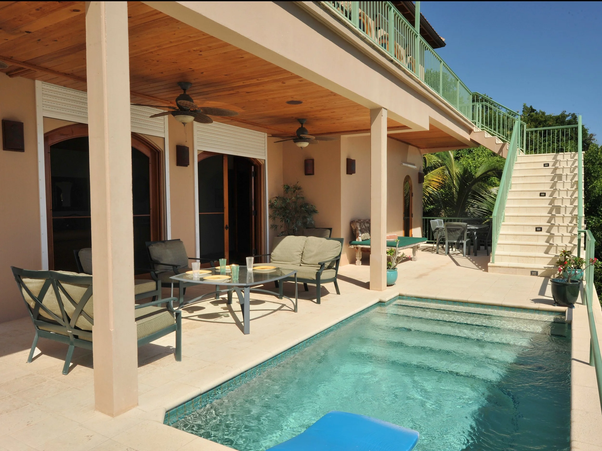 Pool and Lower Deck Area
