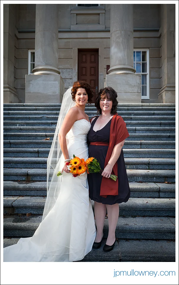 Andrea and Sister on Colonial steps