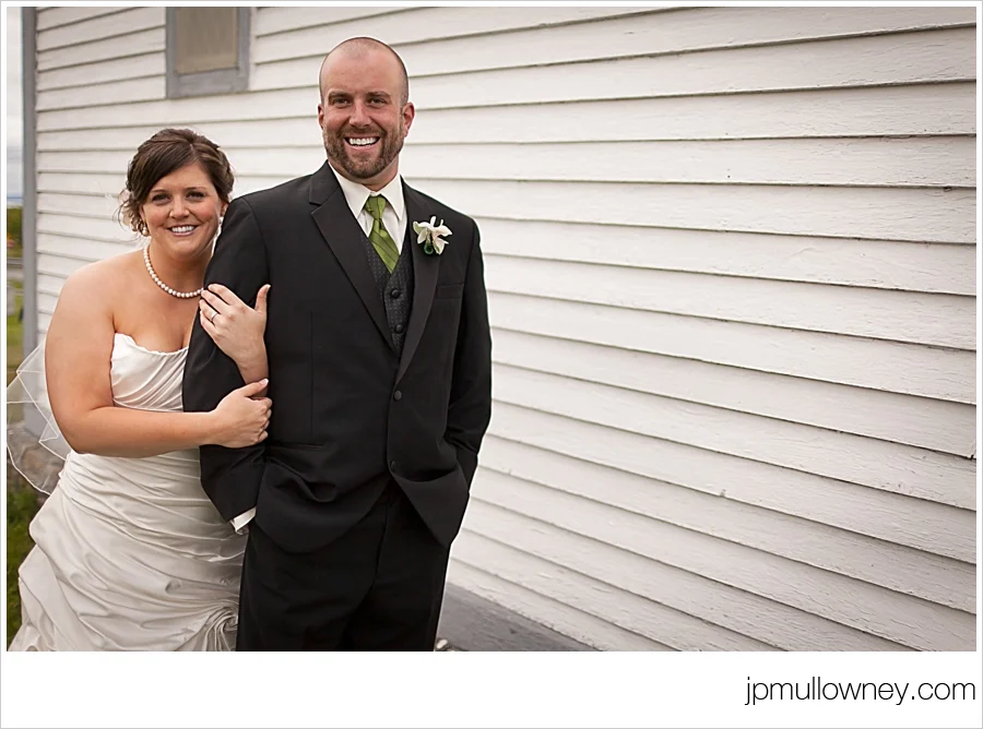 Christa and John By the Church