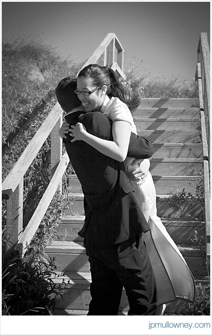 Jasmine and Josh after their ceremony