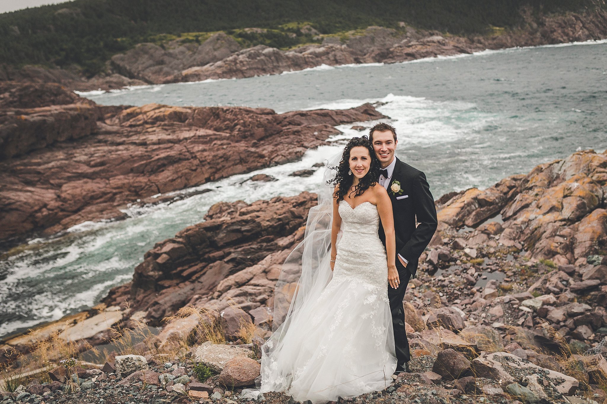 Cliff Side Wedding Photograph