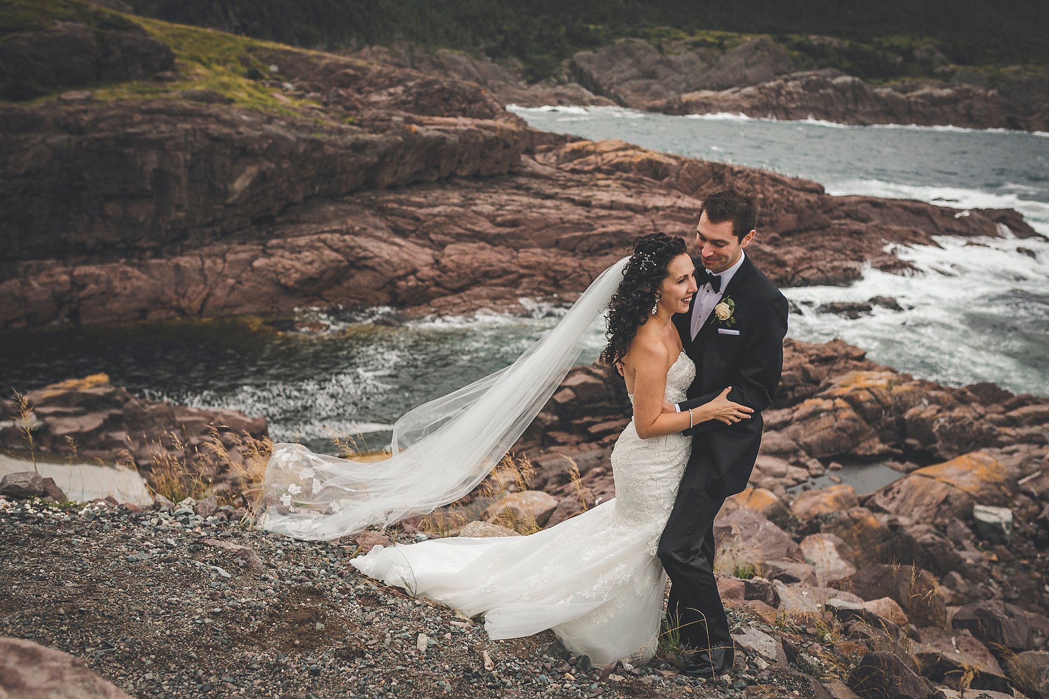 Logy Bay Wedding Couple