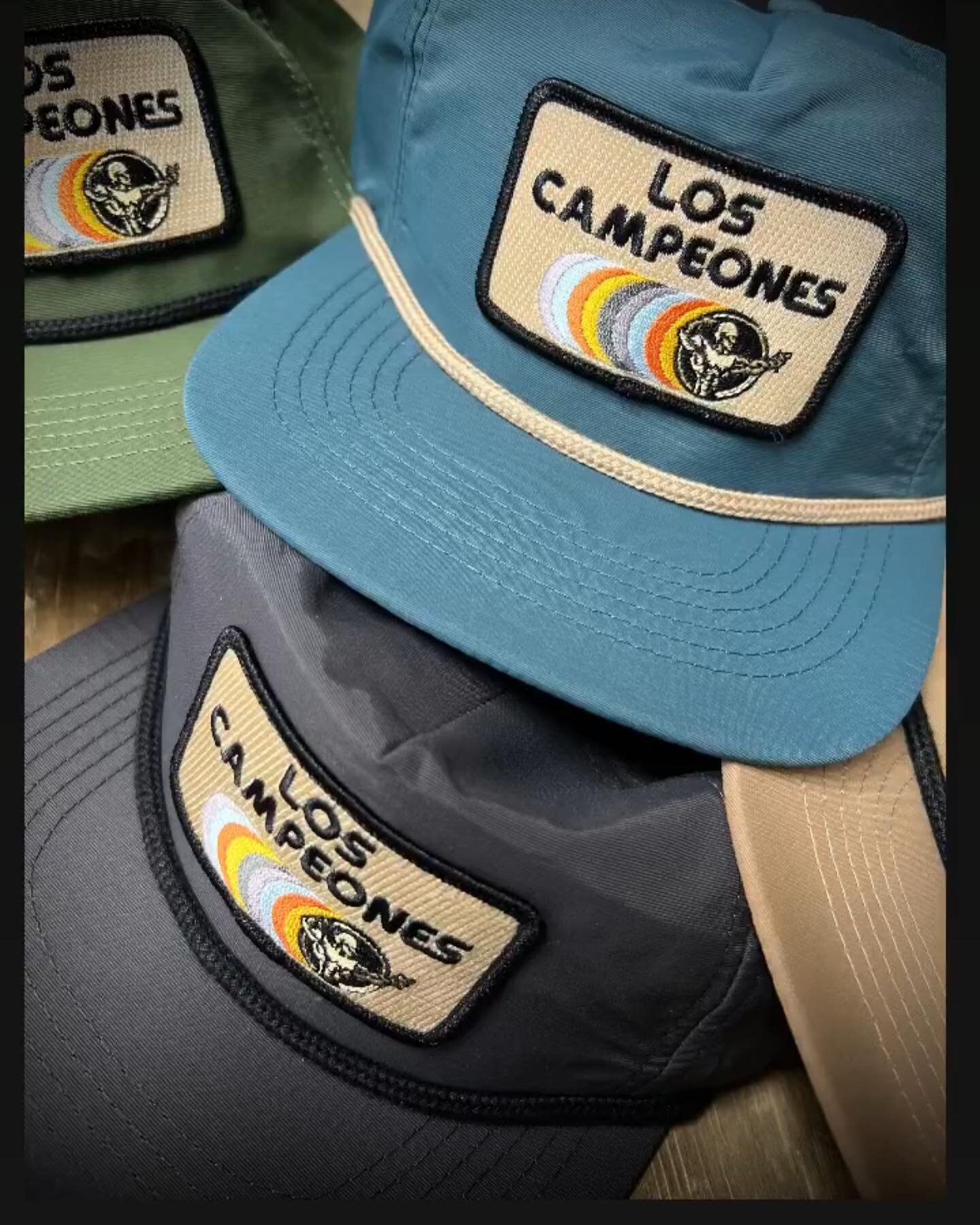 Did a nice vintage inspired logo on patched hats for Los Campeones.