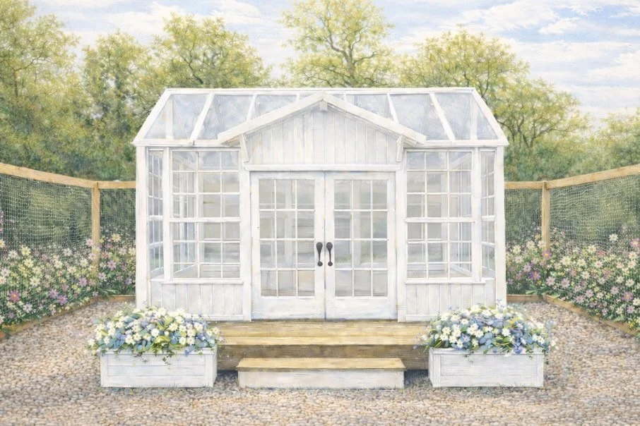 Submerse yourself in light, flowers and peacefulness. Follow along at @ourglasshousestudio because this is just the beginning!