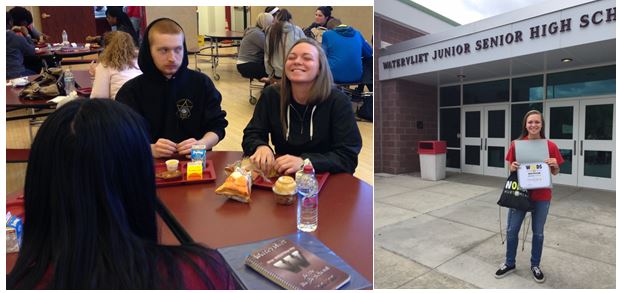 Brianna Francis - Grade 11 - Watervliet Junior Senior High School Brianna captured the WORDS spirit by inviting a new student to sit at her lunch table. They still continue to sit together. Nice job Brianna!