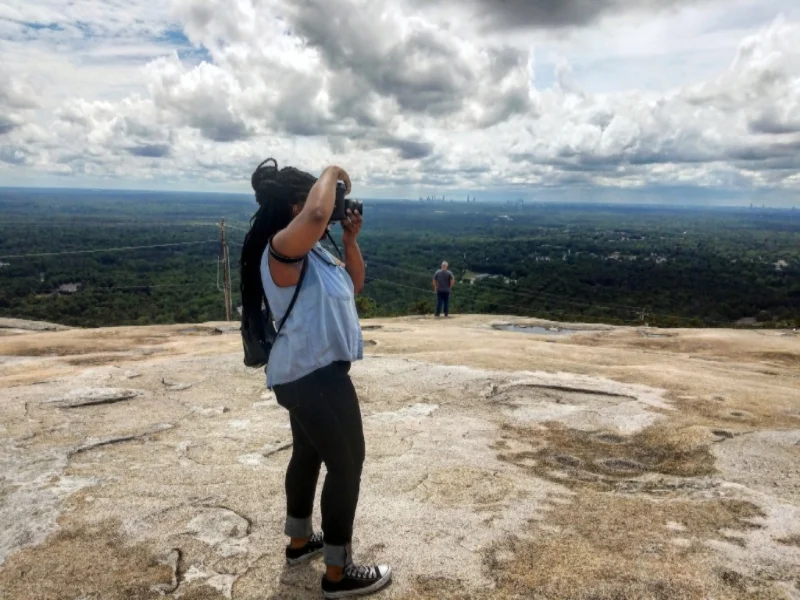 Shooting on Stone Mountain