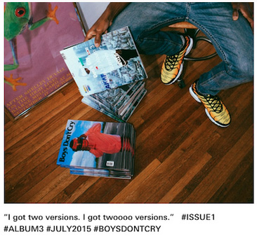 TBA- Frank Ocean- Boys Don't Cry (?)