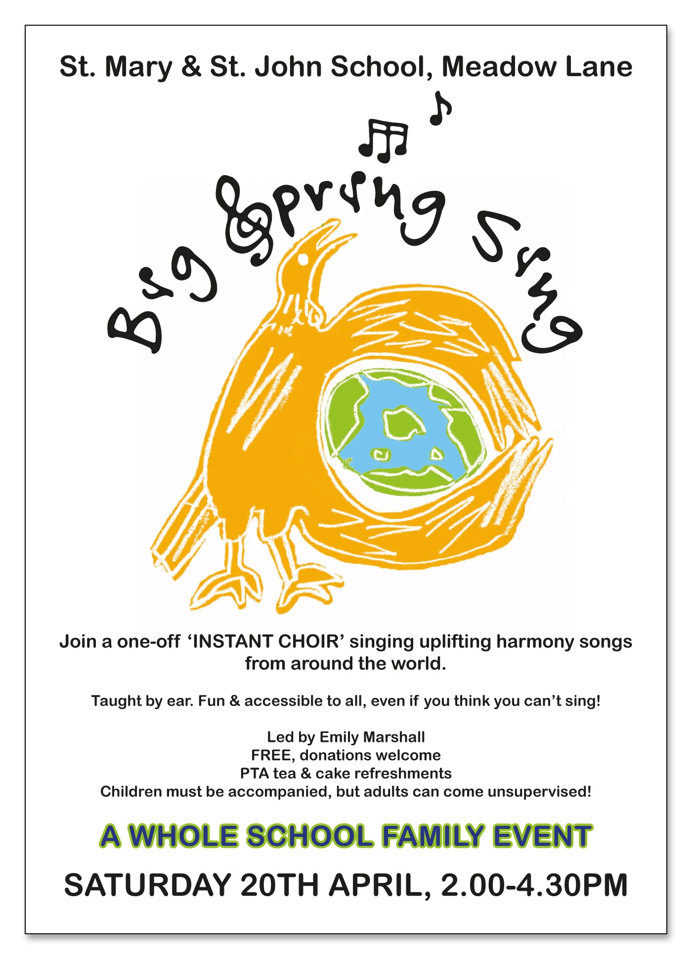 Big Spring Sing Event Poster