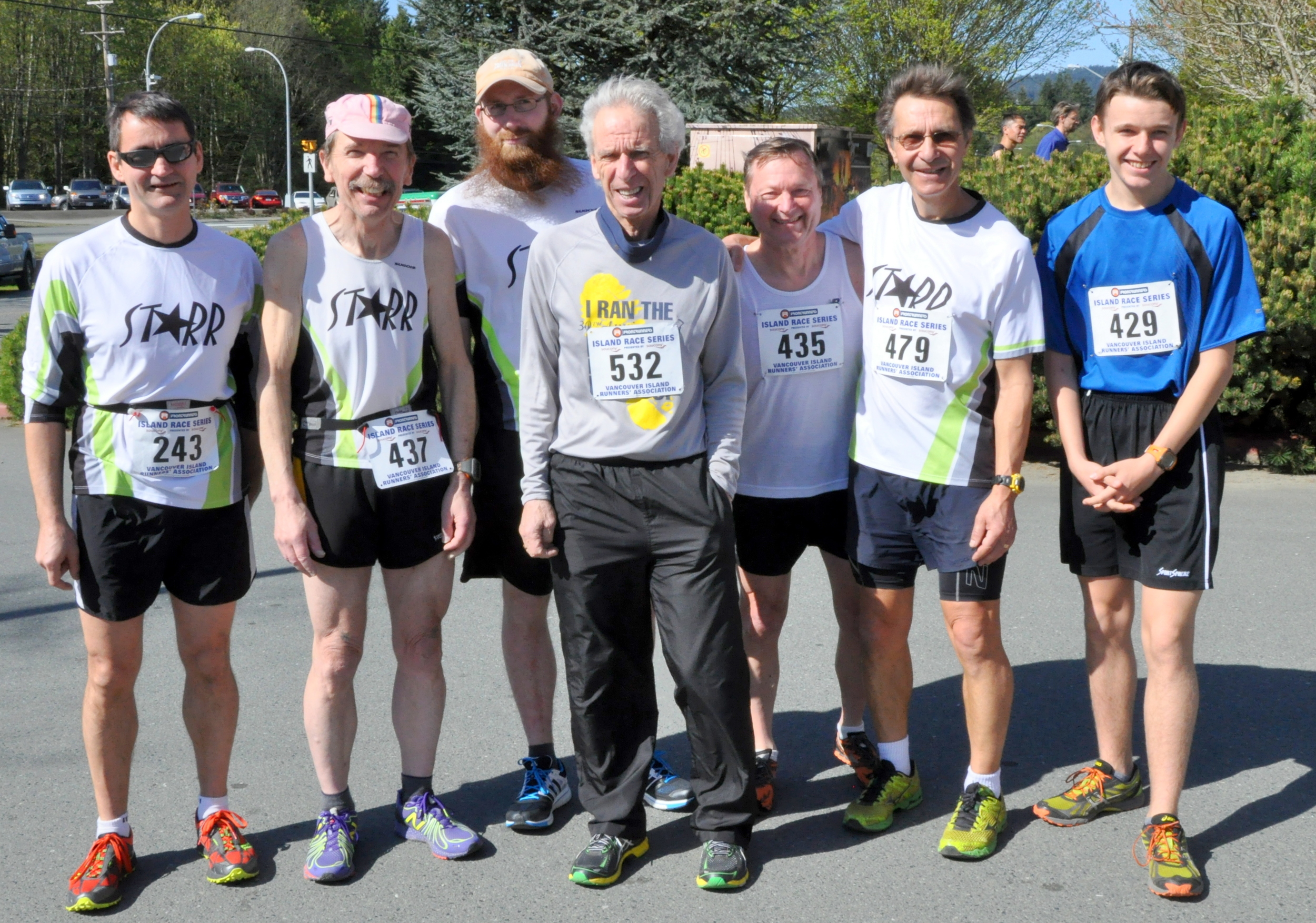  The Starr team represents at the Sooke 10km (Island Series) - April 2014 