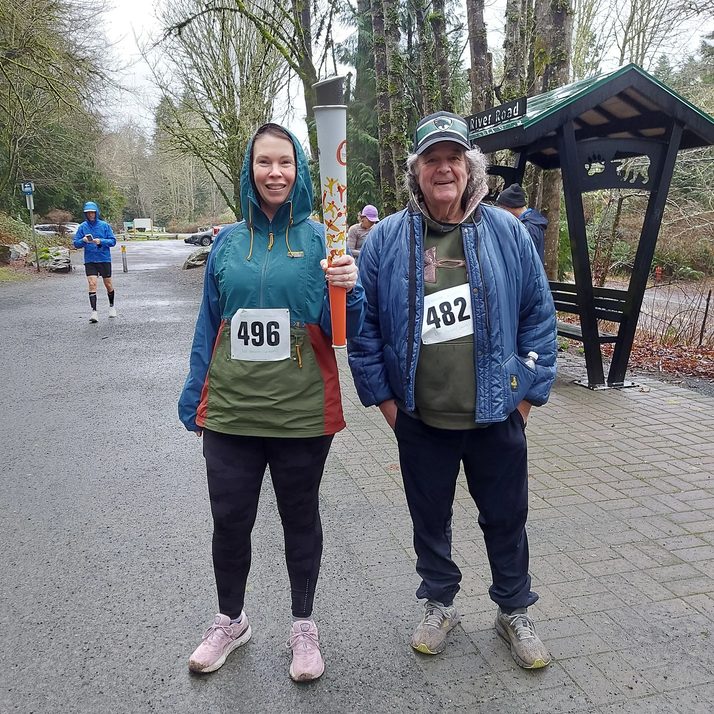 Andrea &amp; Danny, running first 2 legs