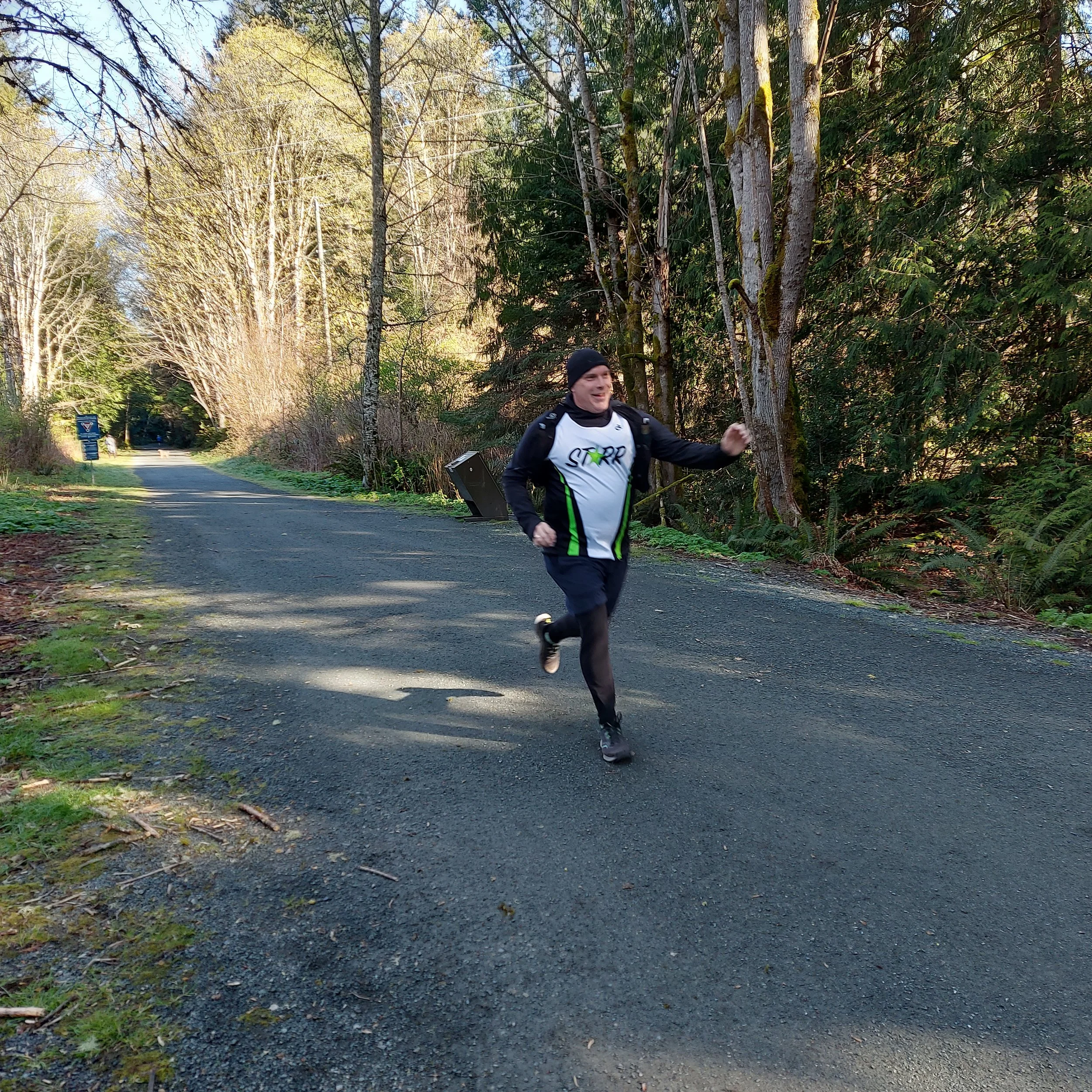 David W at 5km hand off