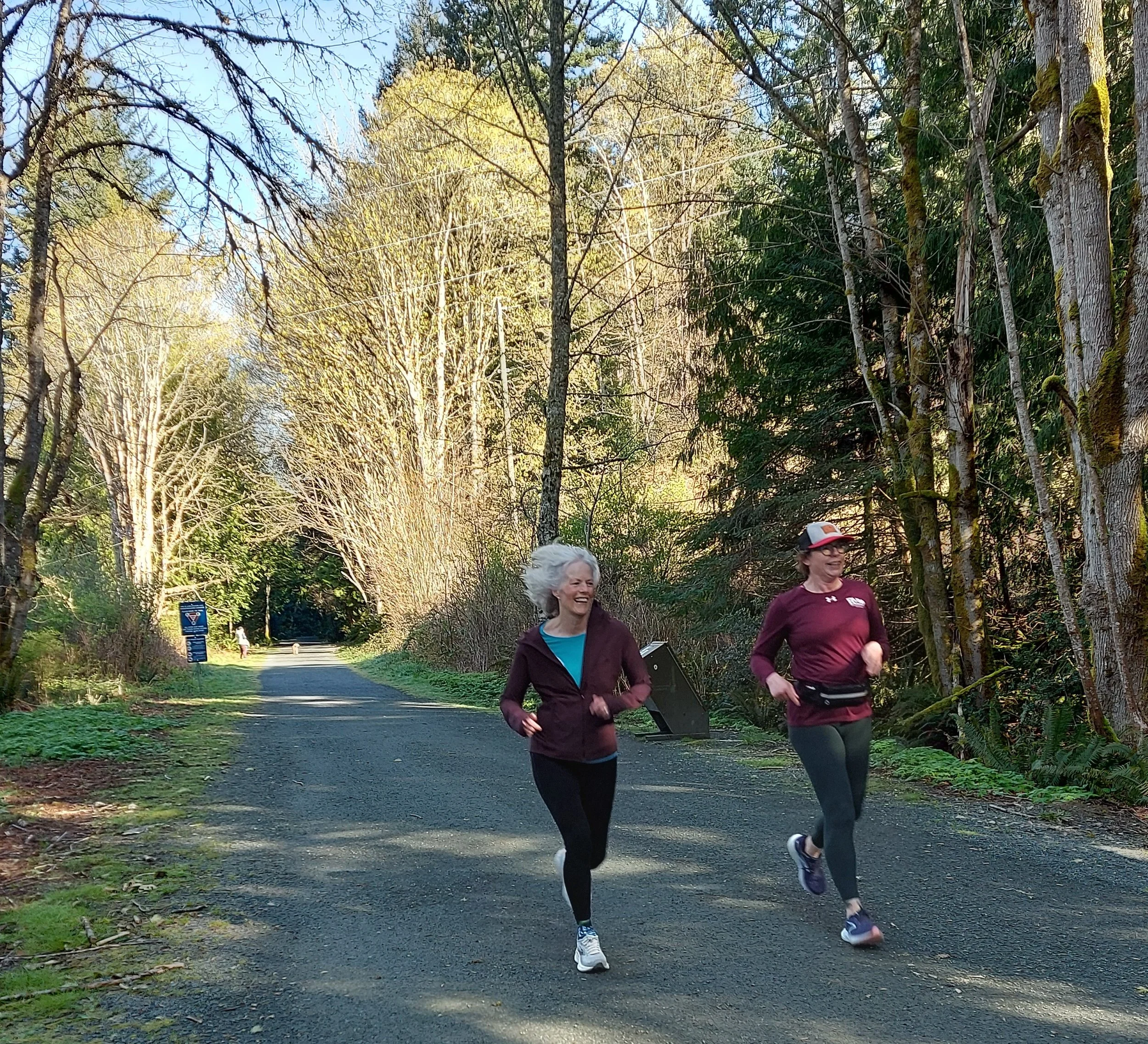 Jill &amp; Kari at 5km