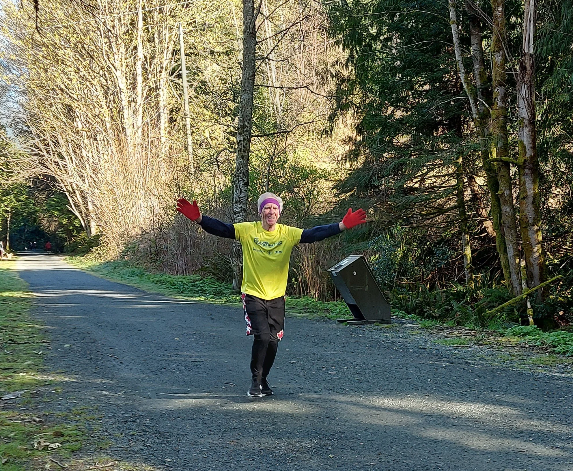 Ken at the 5km hand off