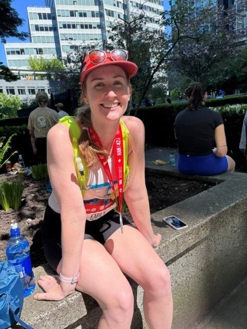 Emily after the marathon!