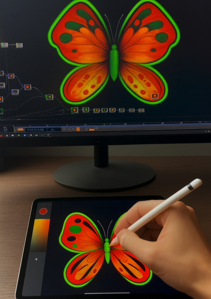 AI 塗鴉互動牆 AI Live Painting Projection