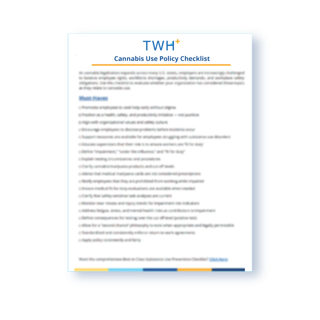 Cannabis Use Policy Checklist