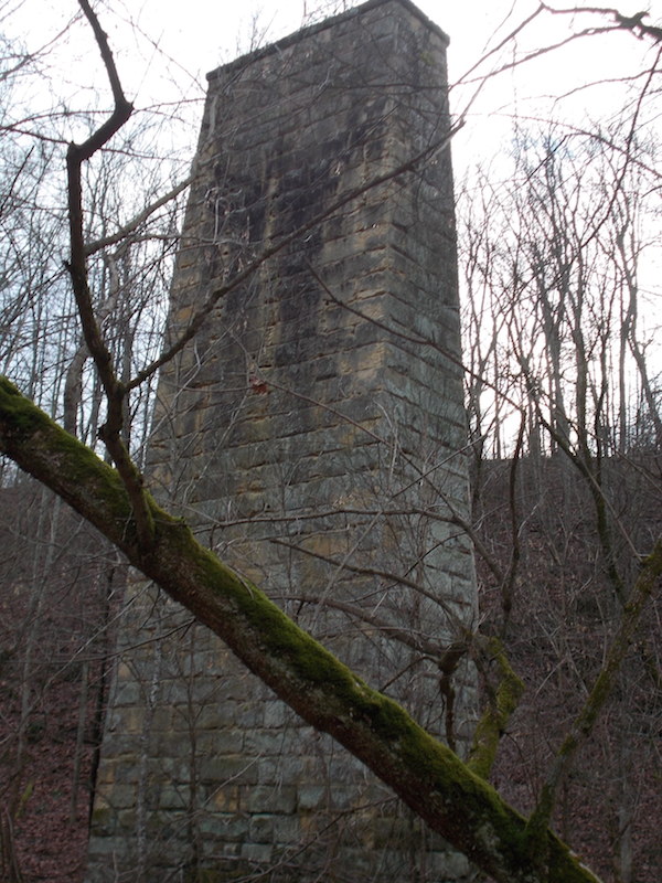 Dunbar piers in western Washington Co Ohio. Dry stone stack. 80 feet tall. NO mortar. Craftsmanship. Carried trains across the valley. Lost art.