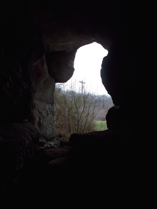 Keystone furnace view from inside. Jackson Co Ohio.