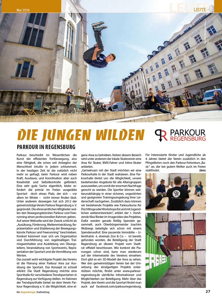 Regensburger Stadtzeitung - Die jungen Wilden