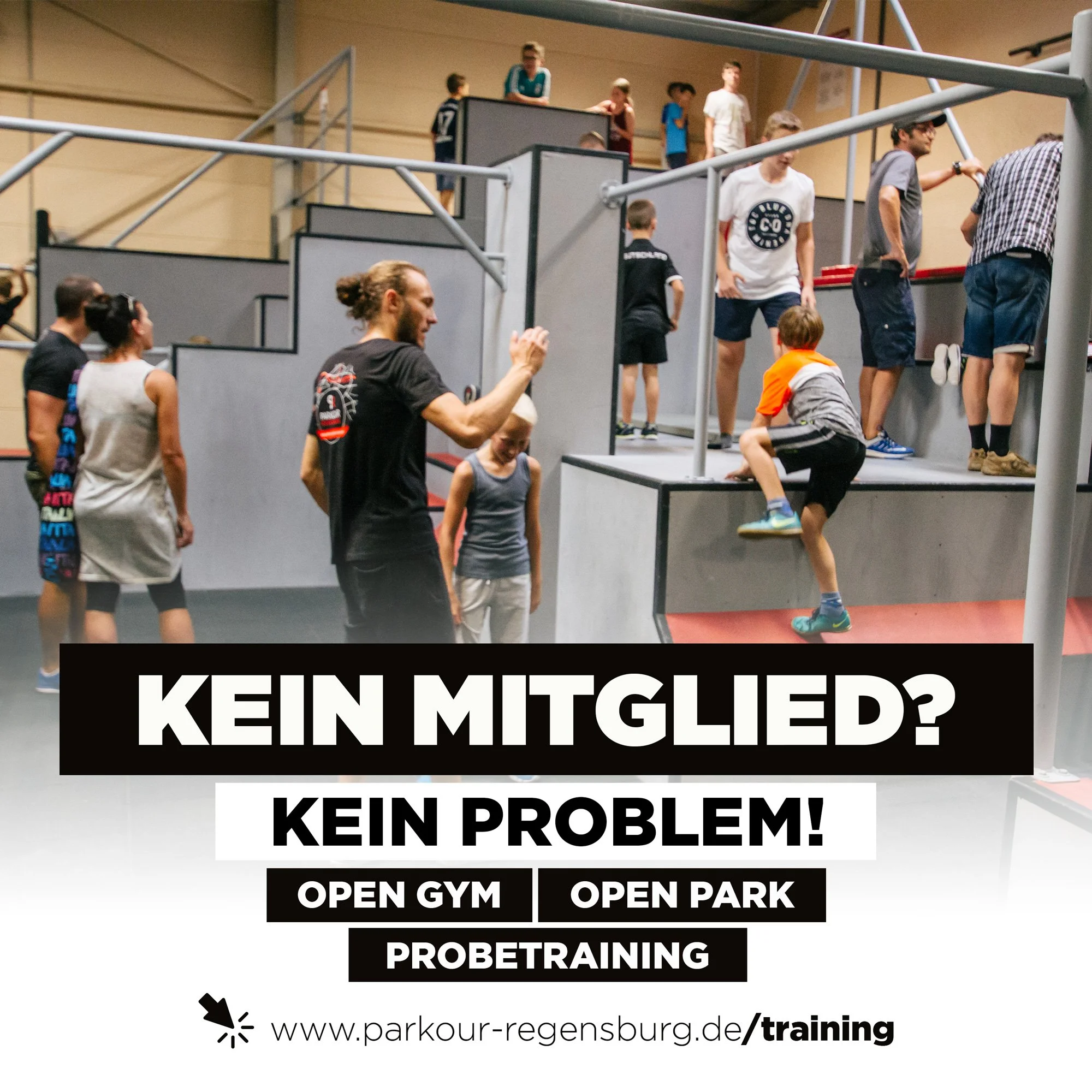 Open Gym in der Parkour-Halle