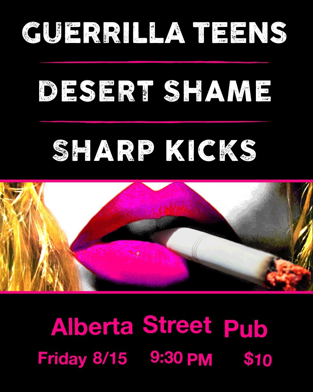 Desert Shame/Guerilla Teens/Sharp Kicks