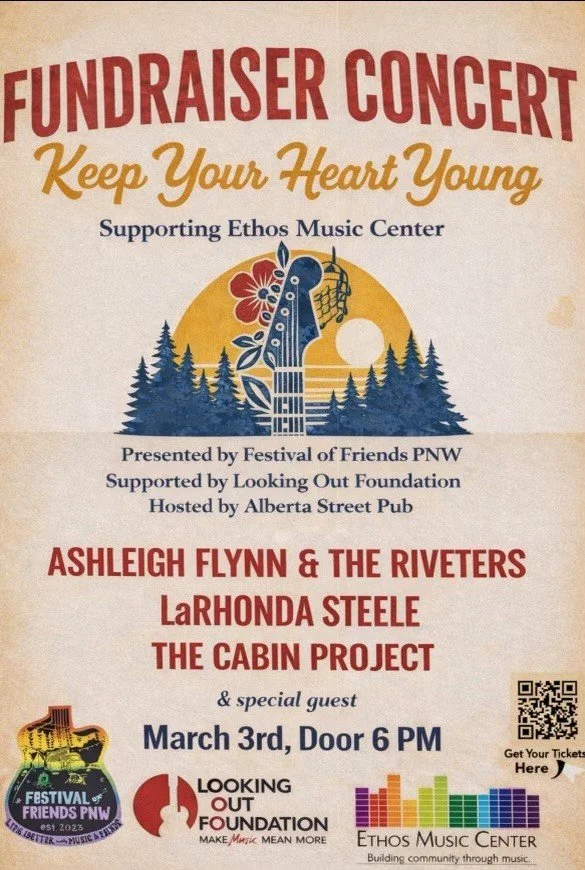 Ethos Music Center Fundraiser with Ashleigh Flynn &amp; The Riveters, LaRhonda Steele &amp; The Cabin Project