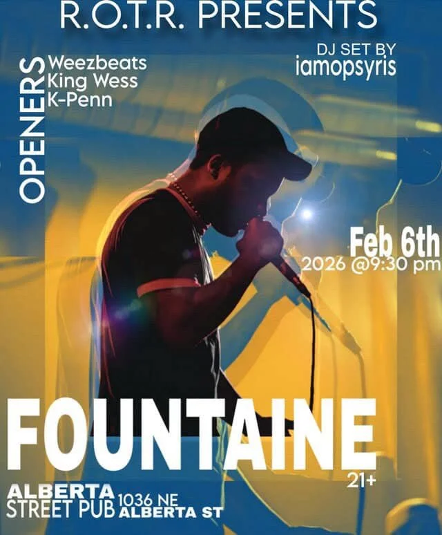 R.O.T.R. Presents: Fountaine with Openers: Weezbeats, King Wess and K-Penn DJ Set by iamopsyris 