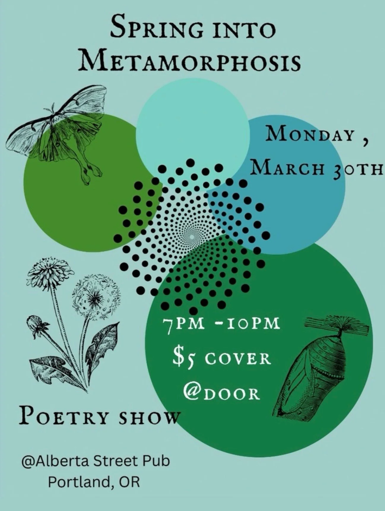 Spring into Metamorphosis Poetry Show